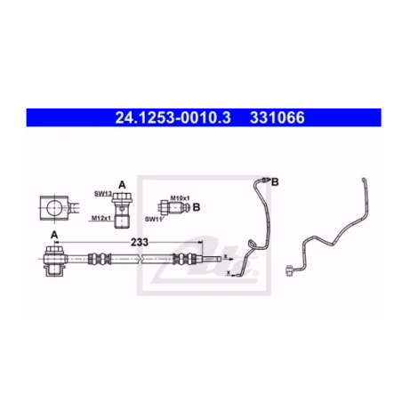 ATE PRZEWÓD HAMULCOWY 24.1253-0010.3