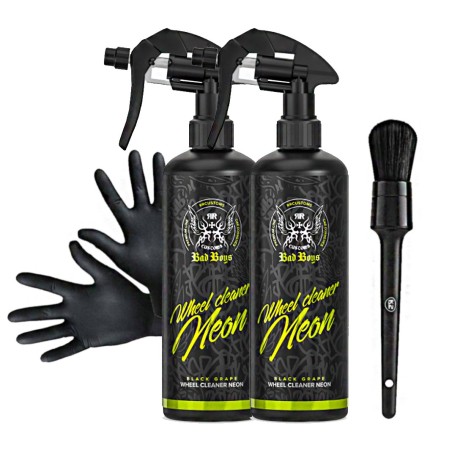 2x RRC WHEEL CLEANER GEL NEON 500ml + rękawiczki + pędzel