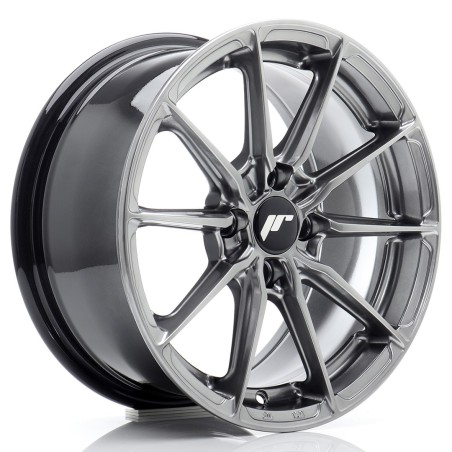 Japan Racing JR37 15x7 ET38 4x100 Hyper Black komplet 4 sztuki + ceramika
