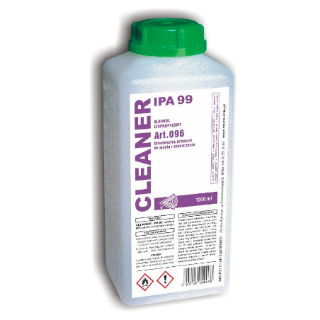 Cleanser IPA 99 1L - alkohol izopropylowy + Butelka + Mikrofibra