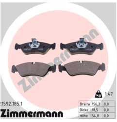 Zimmermann Klocki Hamulcowe tył Mercedes-Benz, Vw