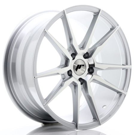 Japan Racing JR21 17x8 ET35 5x100 Silver Machined komplet 4 sztuki ceramika