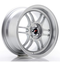 Japan Racing JR7 15x8 ET35 4x100 Silver komplet 4 sztuki + ceramika