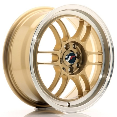 Japan Racing JR7 16x7 ET38 4x100 4x114,3 Gold Machined Lip komplet ceramika