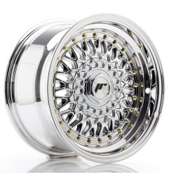 Japan Racing JR9 15x7 ET20 4x100 4x108 Chrome komplet 4 sztuki + ceramika