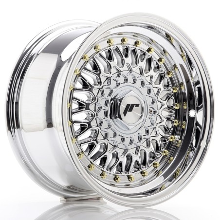 Japan Racing JR9 15x7 ET20 4x100 4x108 Chrome komplet 4 sztuki + ceramika