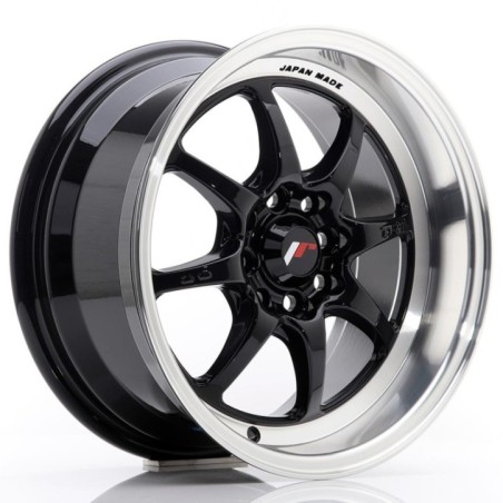 Japan Racing TF2 15x7,5 E10 4x100 4x114,3 Gloss Black 4 sztuki + ceramika