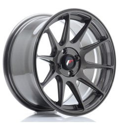 Japan Racing JR11 16x8 ET25 4x100 Hyper Gray komplet + ceramika