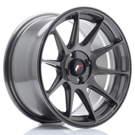 Japan Racing JR11 16x8 ET25 4x100 Hyper Gray komplet + ceramika