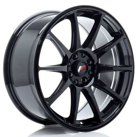 Japan Racing JR11 18x8,5 ET35 5x100 5x108 Gloss Black komplet + ceramika