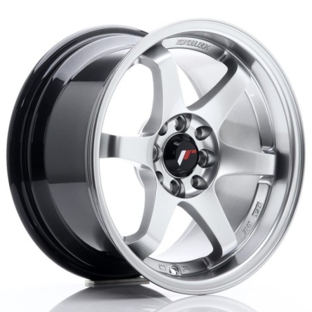 Japan Racing JR3 15x8 ET25 4x100 4x108 Hyper Silver komplet ceramika gratis