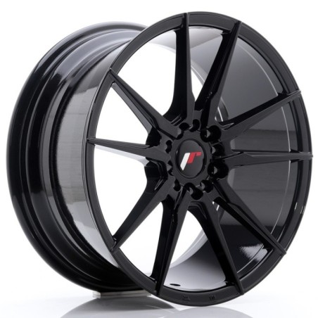 Japan Racing JR21 17x7 ET40 5x108 5x112 Gloss Black komplet 4szt ceramika