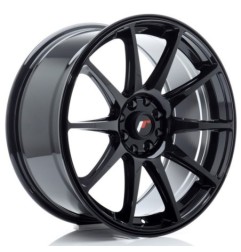 Japan Racing JR11 18x8,5 ET30 4x108 4x114,3 Gloss Black komplet + ceramika