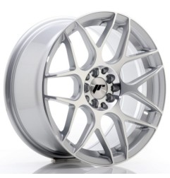 Japan Racing JR18 17x7 ET40 5x100 5x114,3 Silver Machined komplet + ceramika