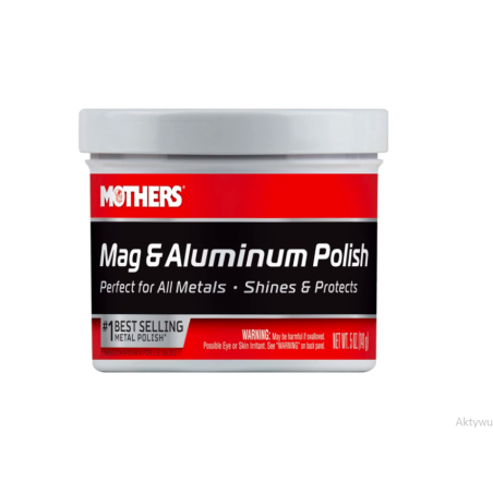 MOTHERS Mag&Aluminum Polish Pasta do polerowania chromu aluminium stali nierdzewnej 141g