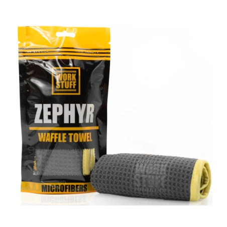 WORK STUFF ZEPHYR WAFFLE TOWEL mikrofibra waflowana do mycia szyb 35x35cm