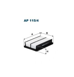 Filtr powietrza FILTRON AP 115/4