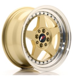 Japan Racing JR6 16x8 ET25 4x100 4x108 Gold komplet ceramika gratis
