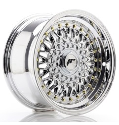 Japan Racing JR9 15x7 ET20 4x100 4x108 Chrome komplet 4 sztuki + ceramika