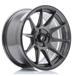 Japan Racing JR11 16x8 ET25 4x100 Hyper Gray komplet + ceramika