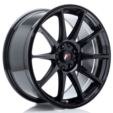 Japan Racing JR11 18x8,5 ET35 5x100 5x108 Gloss Black komplet + ceramika