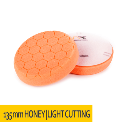 NAT Manufacturing Gąbka polerska 'HONEYCOMB' rzep 135x25 Pomarańczowa