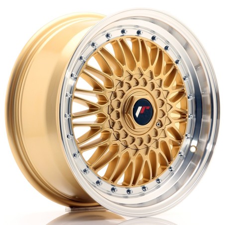 Japan Racing JR9 17x7,5 ET35 5x112 5x120 Gold Machined Lip kpl + ceramika