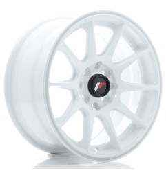 Japan Racing JR11 15x7 ET30 4x100 4x114,3 White komplet 4 sztuki + ceramika
