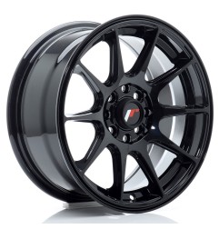 Japan Racing JR11 15x7 ET30 4x100 4x108 Gloss Black komplet + ceramika