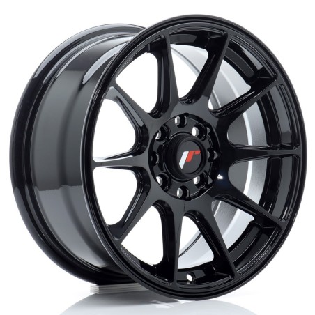Japan Racing JR11 15x7 ET30 4x100 4x108 Gloss Black komplet + ceramika
