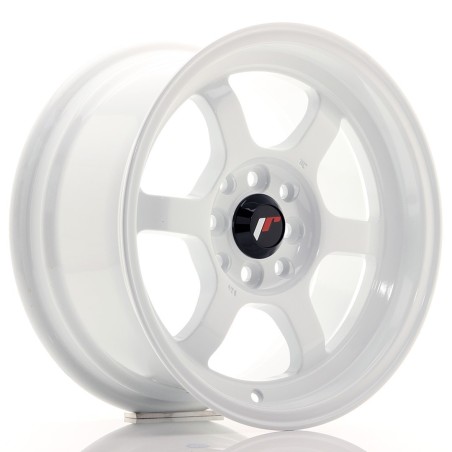 Japan Racing JR12 15x8,5 ET13 4x100 4x114,3 White komplet 4szt + ceramika
