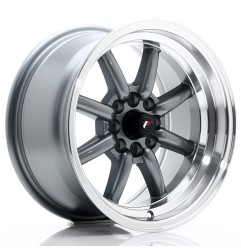 Japan Racing JR19 15x8 ET0 4x100 4x114,3 Gun Metal komplet 4szt + ceramika
