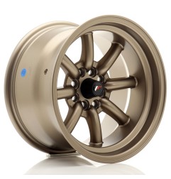 Japan Racing JR19 15x9 ET-13 4x100 4x108 Bronze komplet 4 sztuki + ceramika
