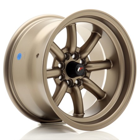 Japan Racing JR19 15x9 ET-13 4x100 4x108 Bronze komplet 4 sztuki + ceramika