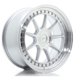 Japan Racing JR47 19x9 ET15-40 Blank Silver Machined Face 4szt + ceramika