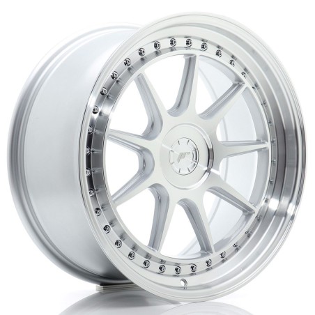 Japan Racing JR47 19x9 ET15-40 Blank Silver Machined Face 4szt + ceramika