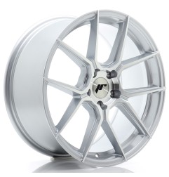 Japan Racing JR30 19x8,5 ET45 5x114,3 Silver Machined Face 4szt + ceramika