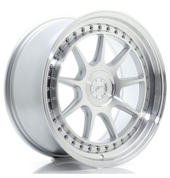 Japan Racing JR47 18x8,5 ET15-35 Blank Silver Machined Face kpl + ceramika