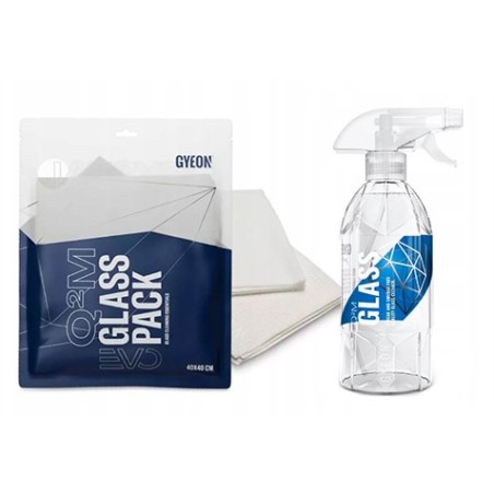 ZESTAW GYEON Q2M Glass 500 ml + GYEON Glass Pack Mikrofibry