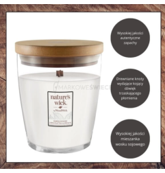 WoodWick Nature's Wick Whipped Pistachio Średnia Świeca 284g