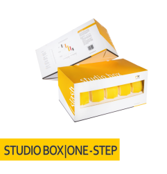 NAT Studio Box Slash DA średnia żółta gąbka polerska 133/148mm 10szt.