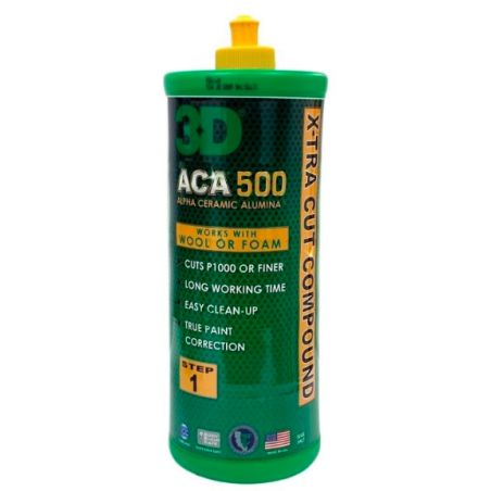 3D Car Care ACA 500 X-TRA Cut Compound 946ml - mocno ścierna pasta polerska