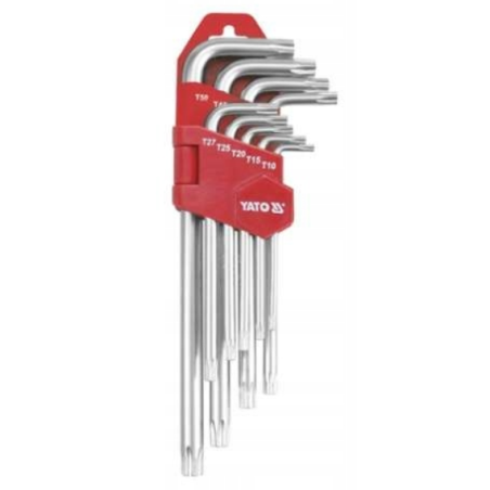 YATO YT-0512 KLUCZE TORX 9CZ. T10-T50 DŁUGIE Cr-V