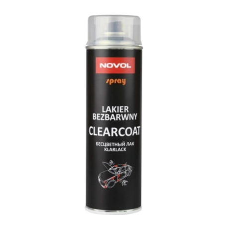 NOVOL CLEARCOAT LAKIER BEZBARWNY 500ML KLAR SPRAY