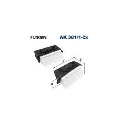FILTRON AK 381/1-2x Filtr powietrza