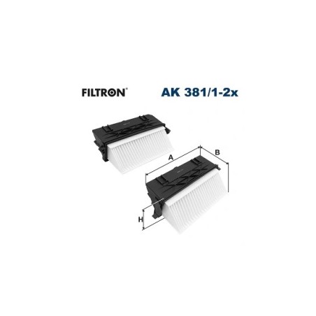 FILTRON AK 381/1-2x Filtr powietrza