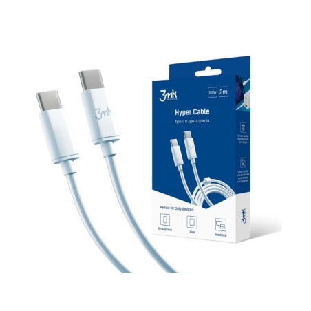 Kabel USB-C Typ-C 100W 5A 2m - 3mk Hyper Cable