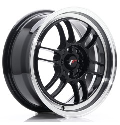 Japan Racing JR7 16x7 ET38 4x100 4x114,3 Gloss Black Machined + ceramika