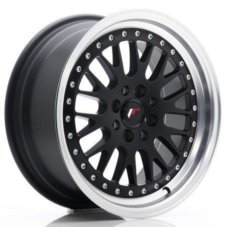 Japan Racing JR10 16x7 ET30 4x100 4x108 Matt Black Machined kpl + ceramika