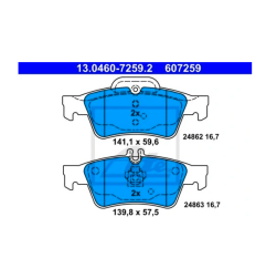 ATE KLOCKI HAMULCA DB T. W211 02- S211 03-